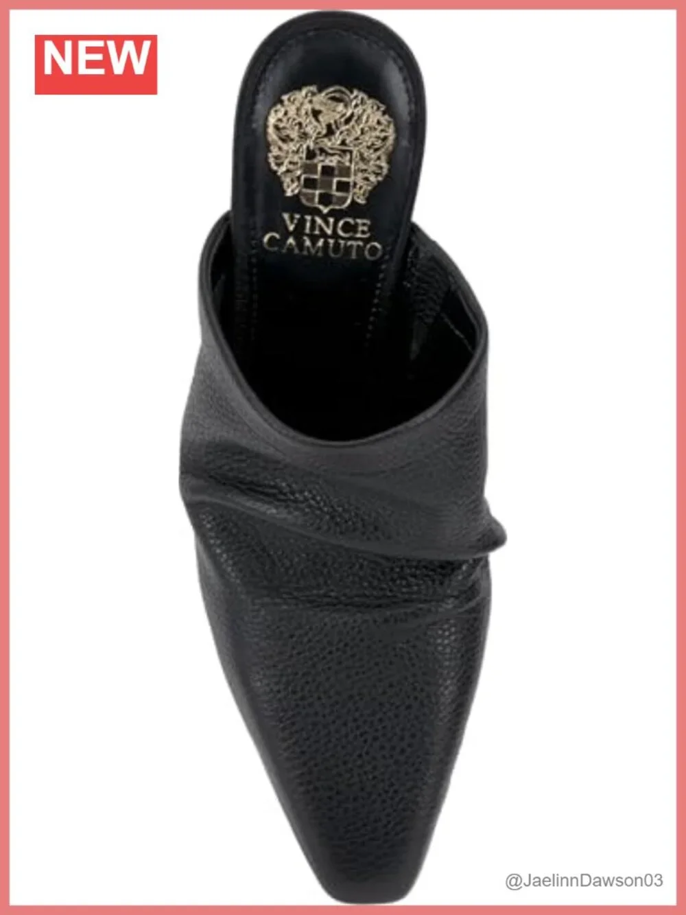 Nappa Leather Block Heel Pumps Pointed Toe Women's Shoes